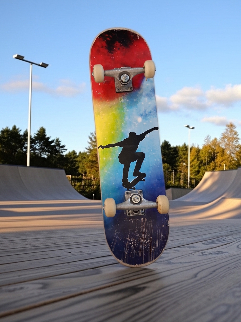 Beleev Black SKATE Longboard with White Logo "Beleev" On The Top Side See Pic #2